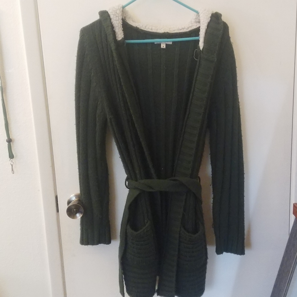 Long knit coat